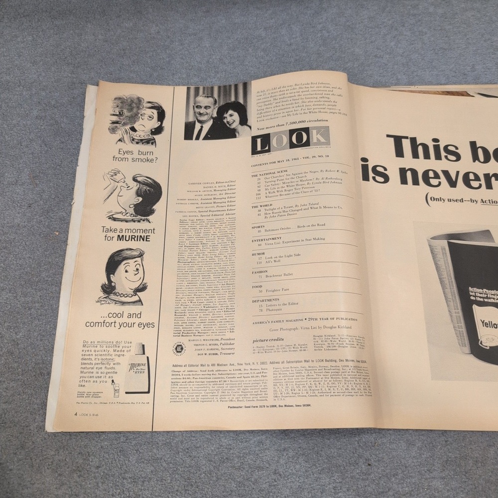 LOOK Magazine May 18 1965 Virna Lisi Mussolini Martin Luther King Jr Vintage - Picture 2 of 3